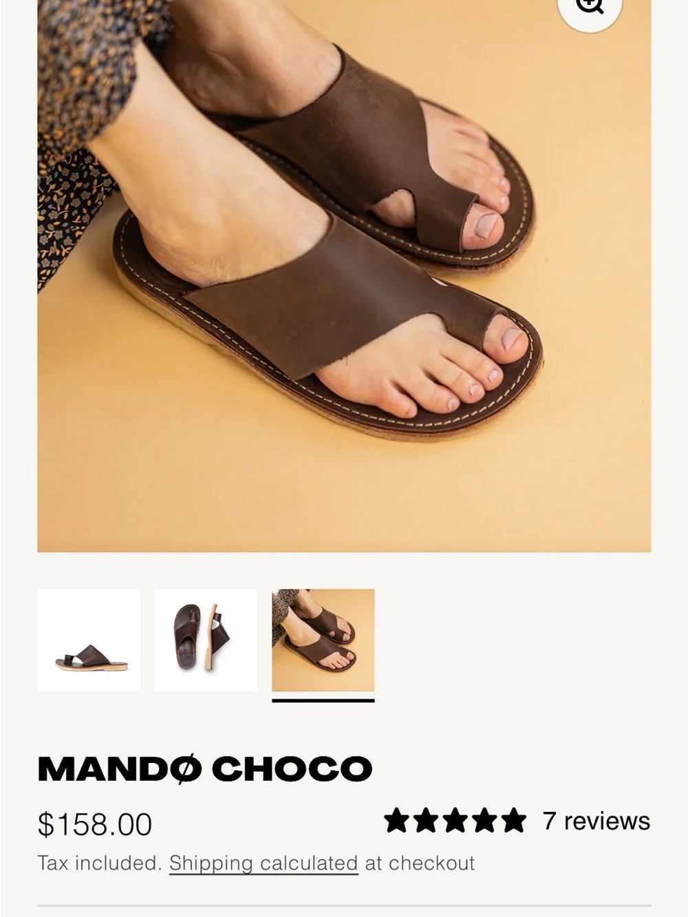 RARE! Duckfeet MANDØ Leather Toe-Sling Sandals in SLATE, EU size 38 (US 7.5-8)